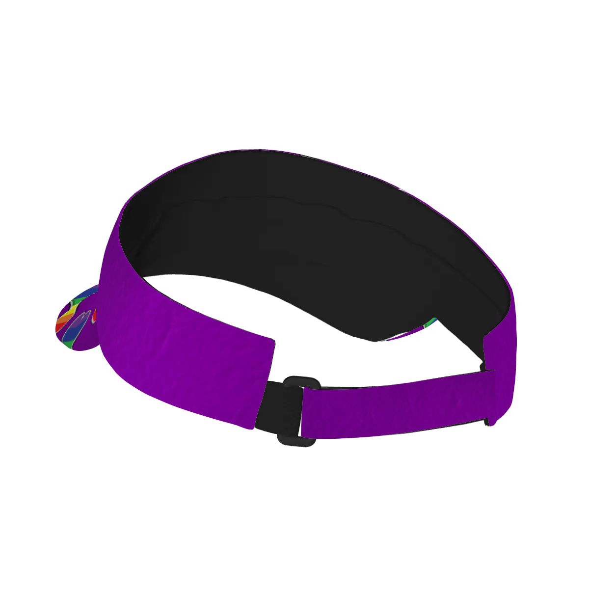Double Hearts Visor - Purple