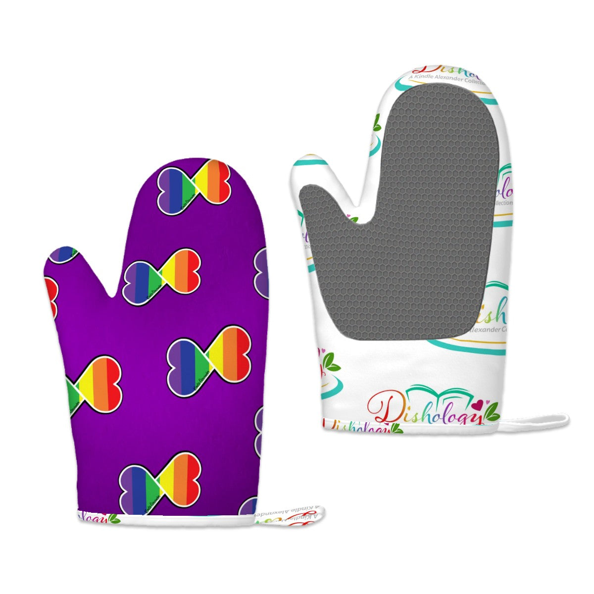 Dishology Silicone Oven Mitts Heat Resistant Set
