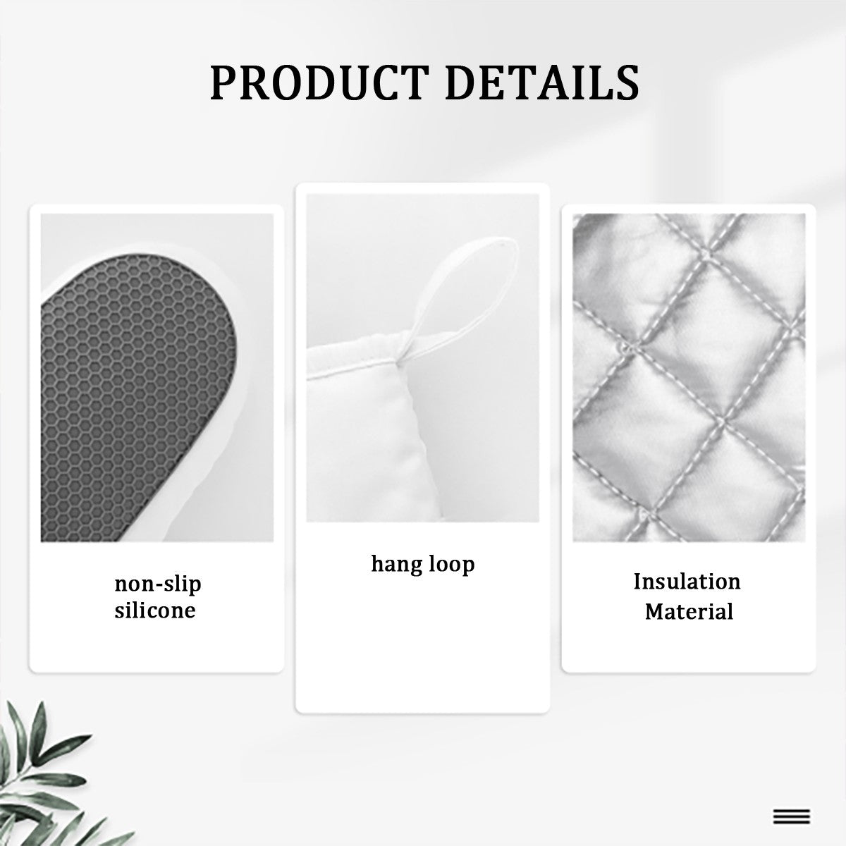 Dishology Silicone Oven Mitts Heat Resistant Set